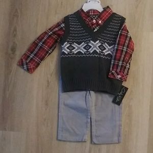 Boys 2T 3pc Vest Outfit